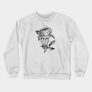 Rose Flower Illustration Crewneck Sweatshirt